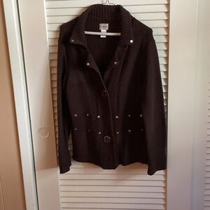 Chico's Dark Brown Knit Sweater